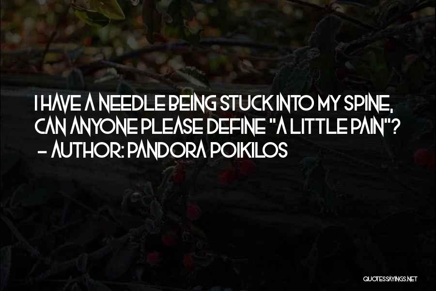 Needle Quotes By Pandora Poikilos