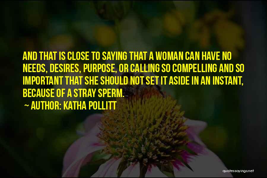 Needs And Desires Quotes By Katha Pollitt