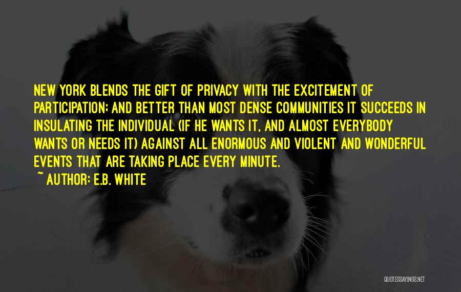 Needs And Wants Quotes By E.B. White