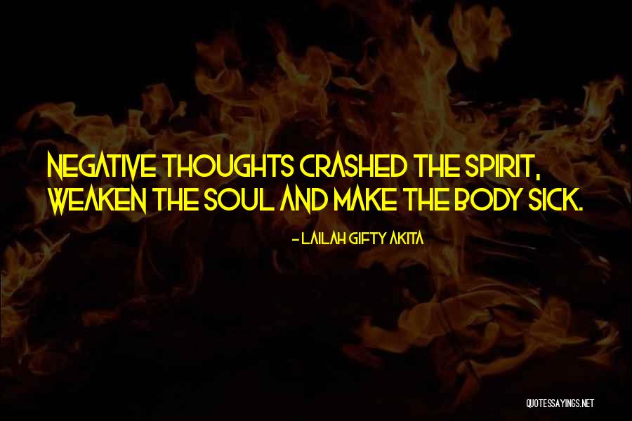 Negative And Positive Thoughts Quotes By Lailah Gifty Akita