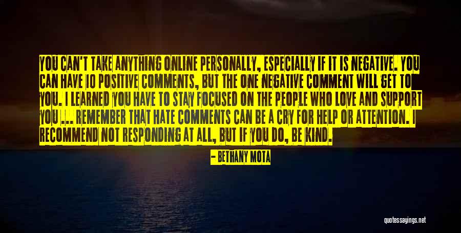 Negative But Positive Quotes By Bethany Mota Negative But Positive Quotes By Bethany Mota