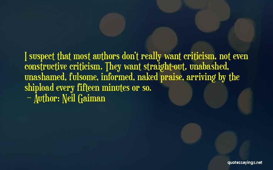 Negative Criticism Quotes By Neil Gaiman