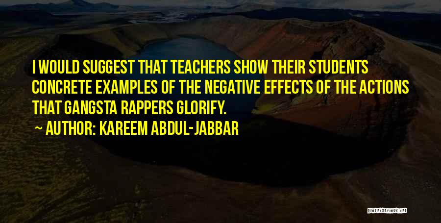 Negative Effects Of Quotes By Kareem Abdul-Jabbar
