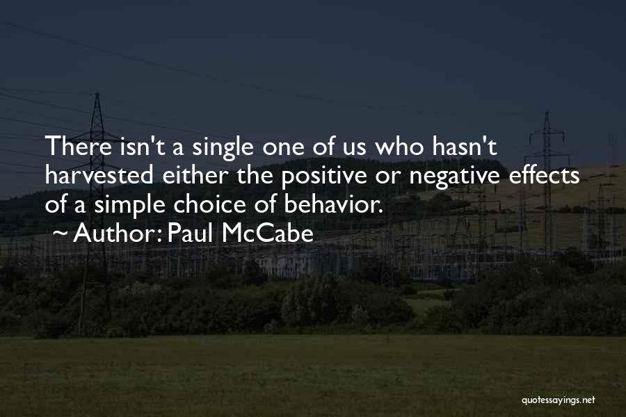 Negative Effects Of Quotes By Paul McCabe