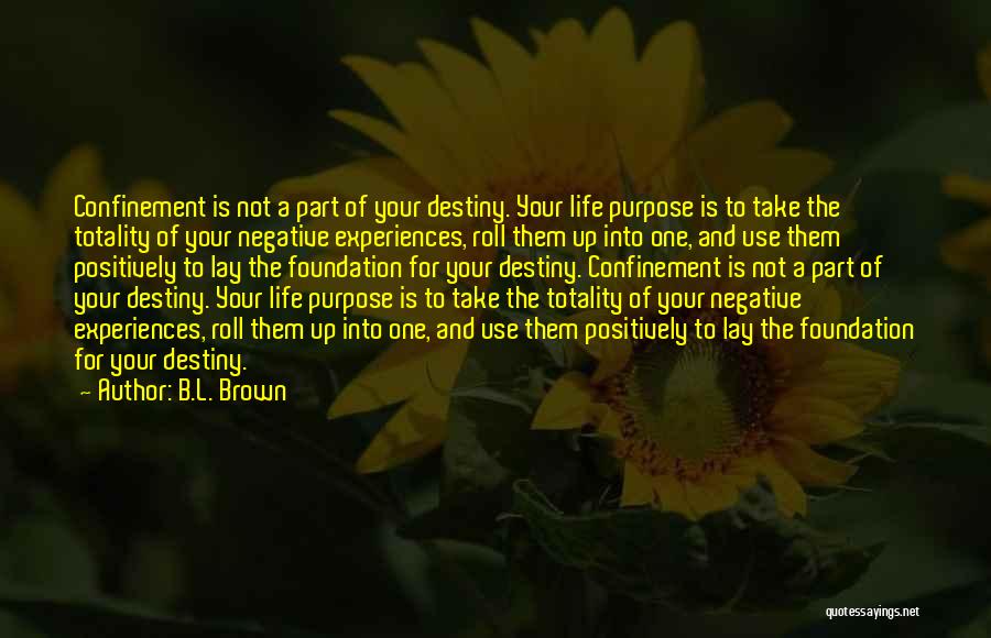 Negative Experiences Quotes By B.L. Brown