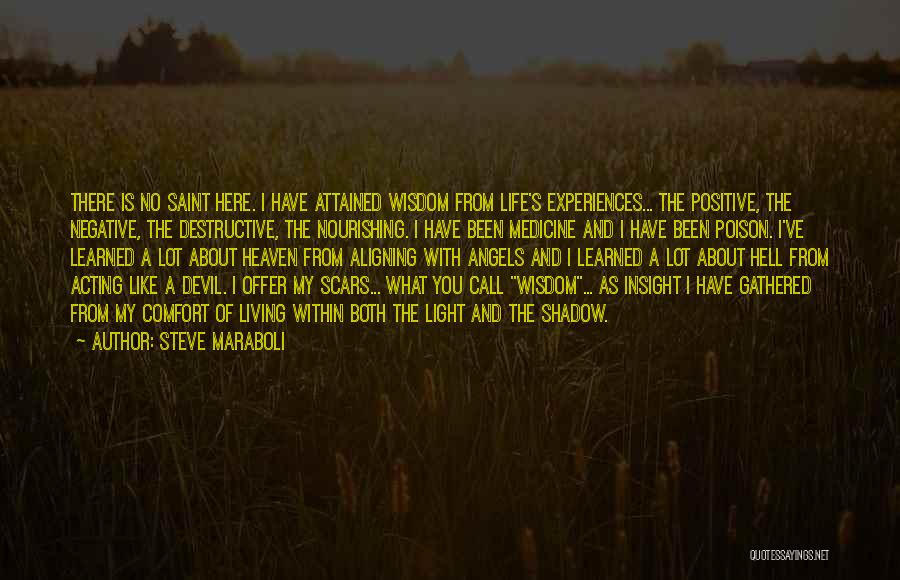 Negative Experiences Quotes By Steve Maraboli