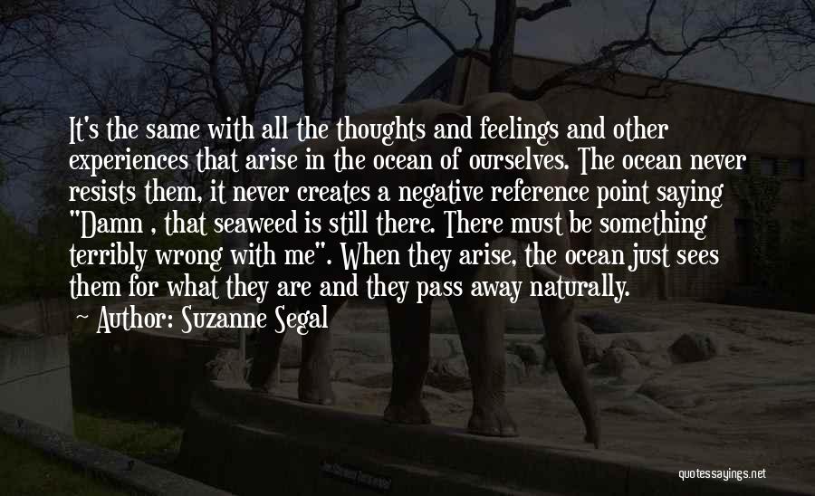 Negative Experiences Quotes By Suzanne Segal