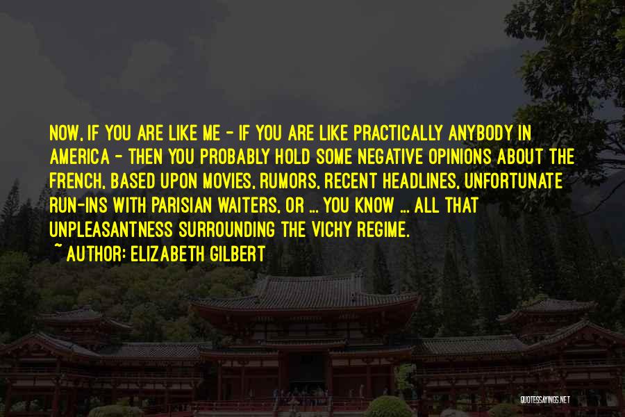 Negative Opinions Quotes By Elizabeth Gilbert