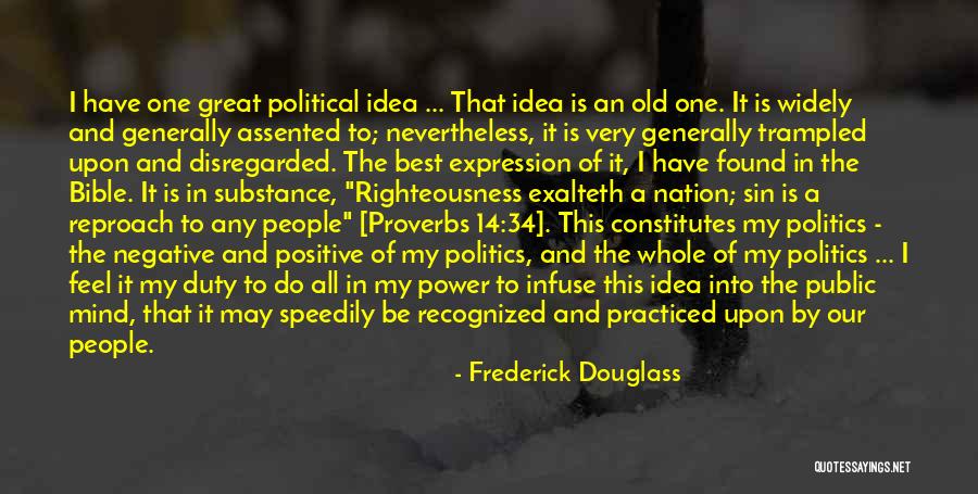 Negative Righteousness Quotes By Frederick Douglass Negative Righteousness Quotes By Frederick Douglass