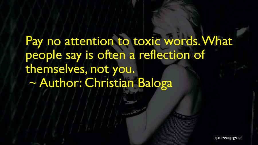 Negative Self Reflection Quotes By Christian Baloga