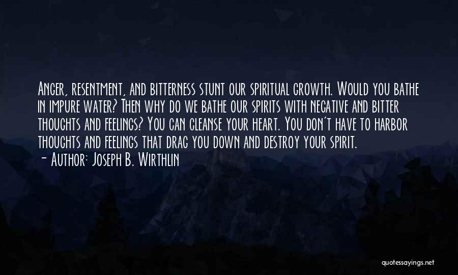 Negative Spirits Quotes By Joseph B. Wirthlin