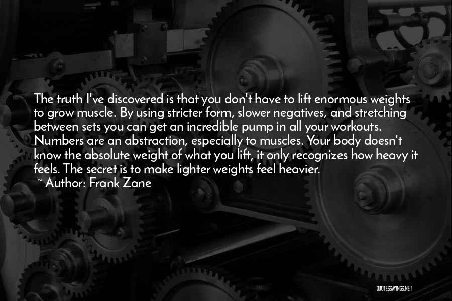 Negatives Make Quotes By Frank Zane