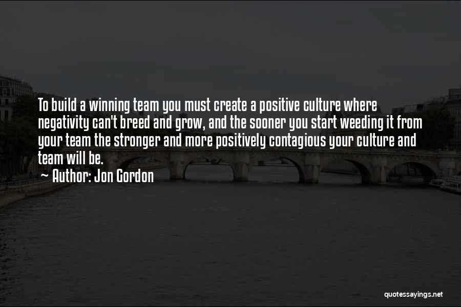 Negativity Contagious Quotes By Jon Gordon