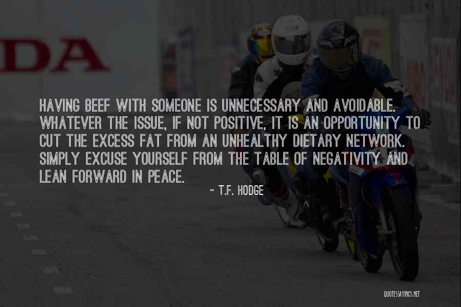 Negativity Quotes Quotes By T.F. Hodge Negativity Quotes Quotes By T.F. Hodge
