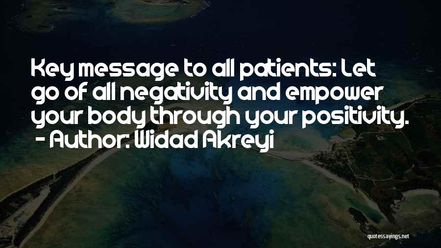 Negativity Vs Positivity Quotes By Widad Akreyi