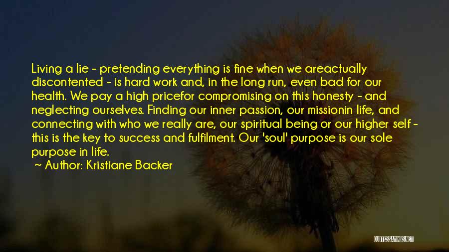 Neglecting Yourself Quotes By Kristiane Backer