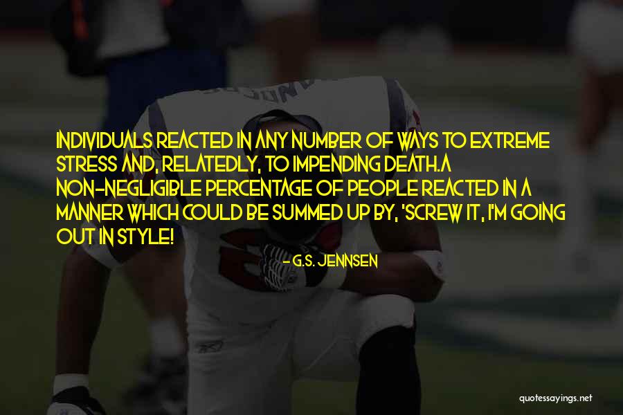 Negligible Quotes By G.S. Jennsen Negligible Quotes By G.S. Jennsen