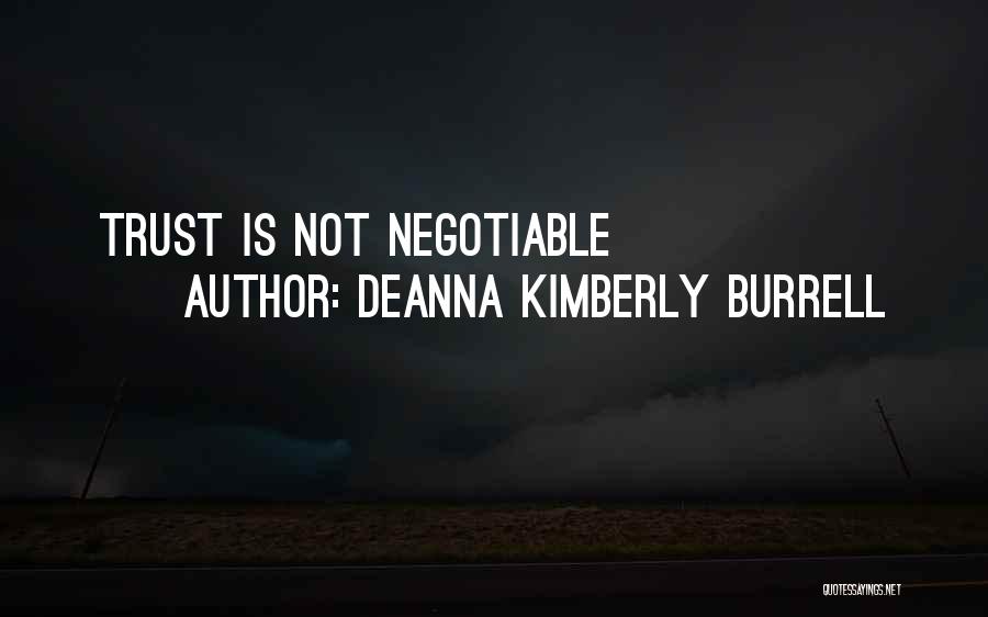 Negotiable Quotes By Deanna Kimberly Burrell