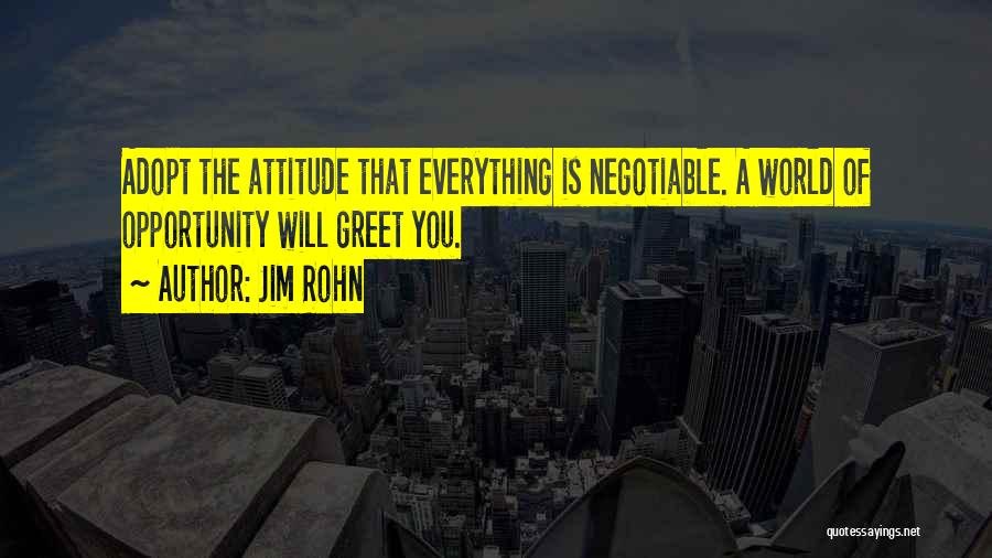 Negotiable Quotes By Jim Rohn