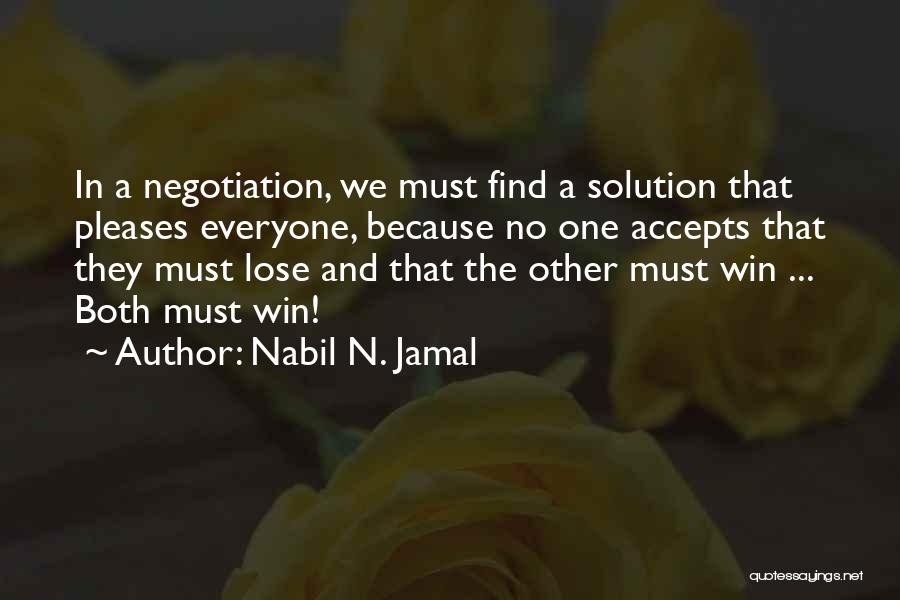 Negotiation Quotes By Nabil N. Jamal