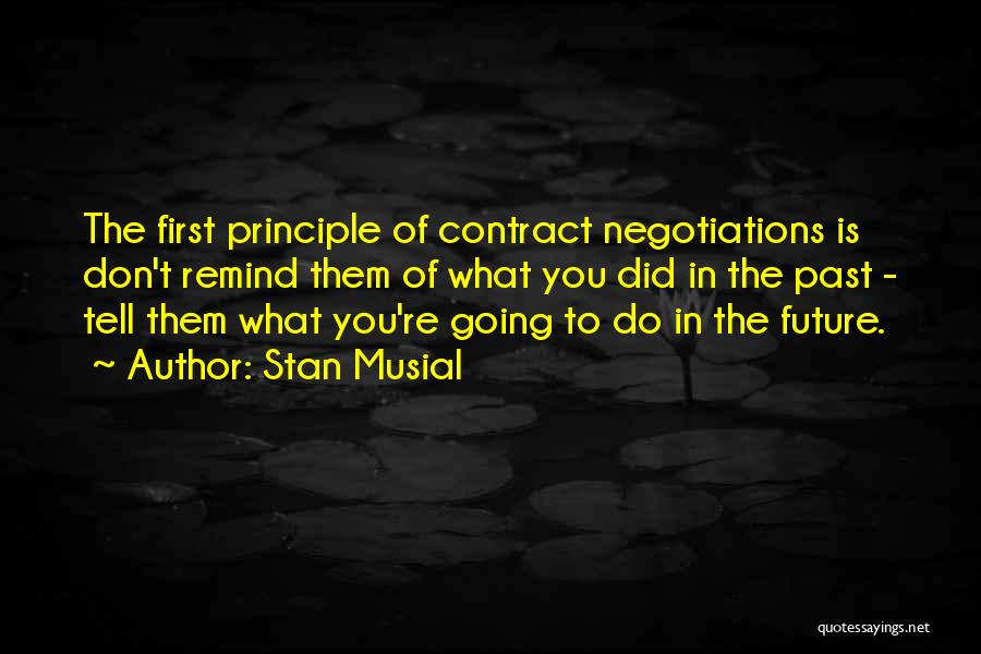 Negotiations Quotes By Stan Musial