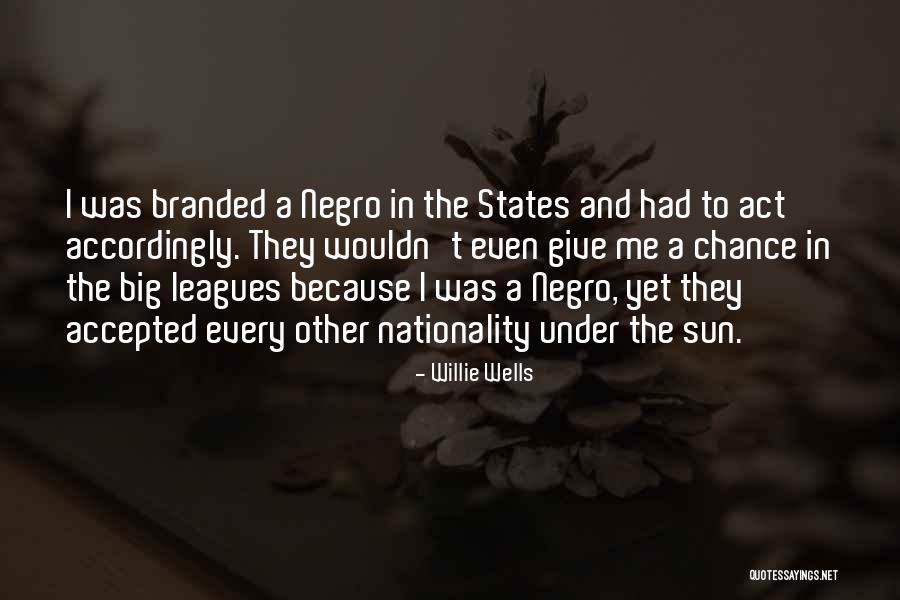 Negro Leagues Quotes By Willie Wells Negro Leagues Quotes By Willie Wells
