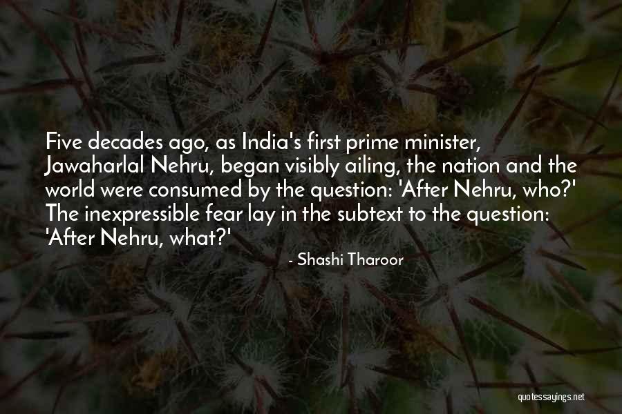 Nehru's Quotes By Shashi Tharoor Nehru's Quotes By Shashi Tharoor