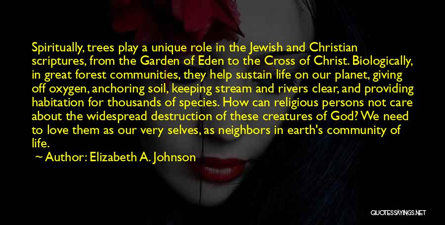 Neighbors And Community Quotes By Elizabeth A. Johnson
