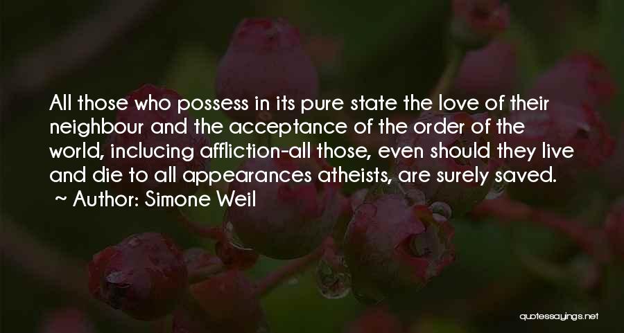 Neighbour Quotes By Simone Weil