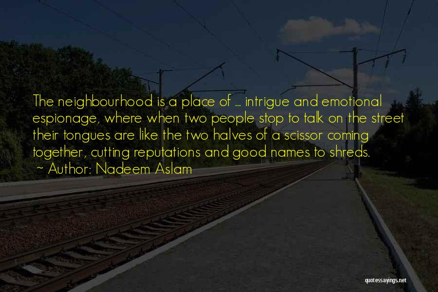 Neighbourhood Quotes By Nadeem Aslam