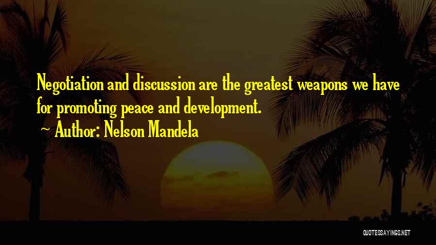 Nelson Mandela Negotiation Quotes By Nelson Mandela