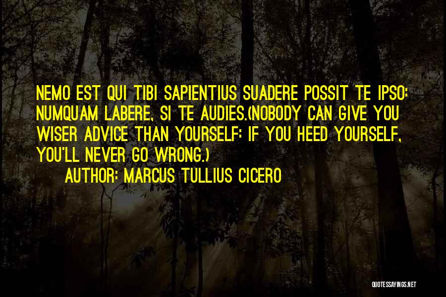 Nemo's Quotes By Marcus Tullius Cicero