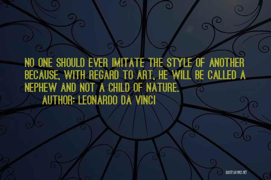 Nephew Quotes By Leonardo Da Vinci