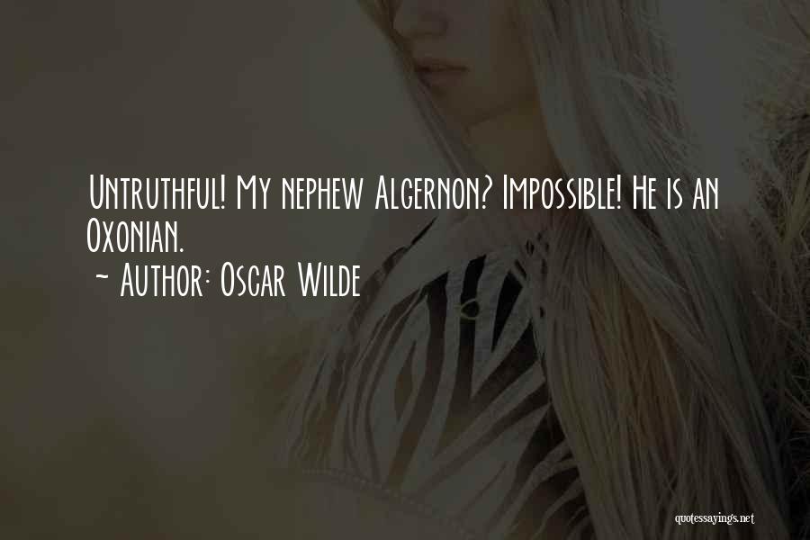 Nephew Quotes By Oscar Wilde