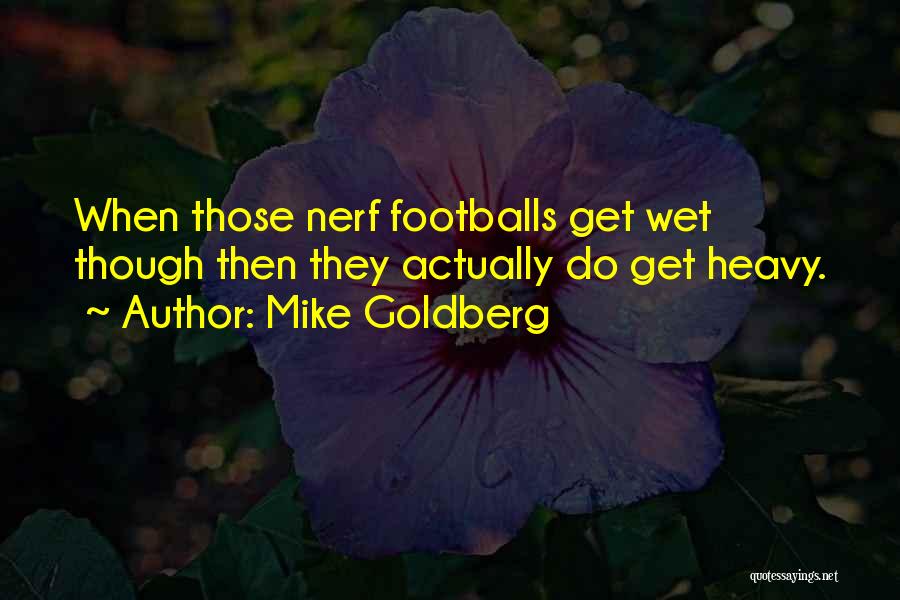 Nerf Quotes By Mike Goldberg