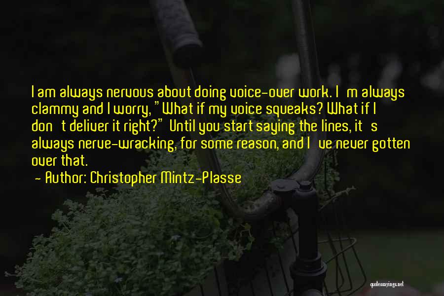 Nerve Wracking Quotes By Christopher Mintz-Plasse