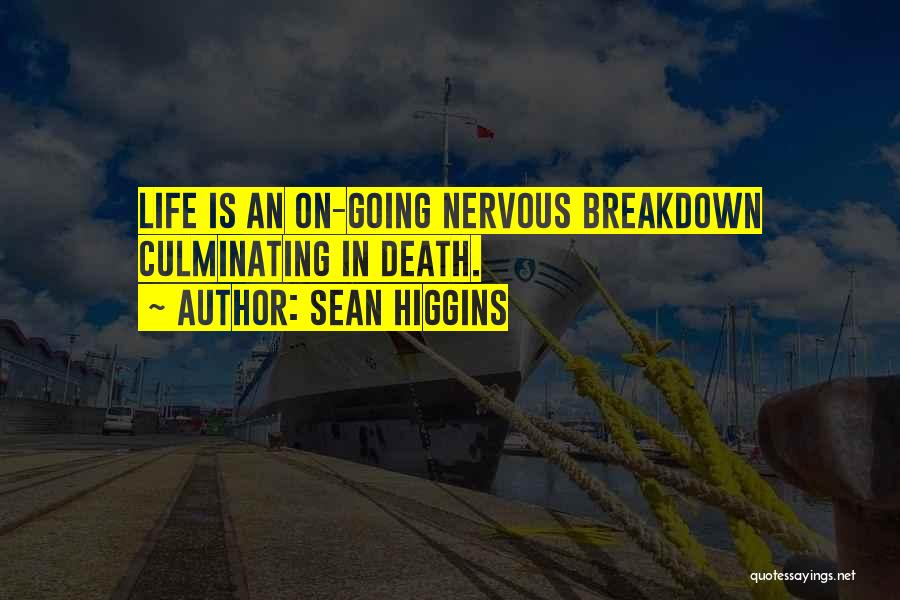 Nervous Breakdown Quotes By Sean Higgins