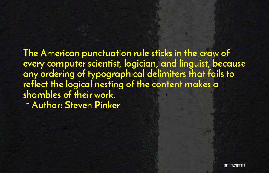 Nesting Quotes By Steven Pinker