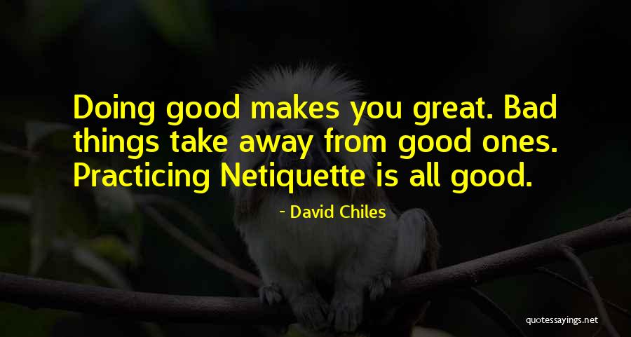 Netiquette Quotes By David Chiles