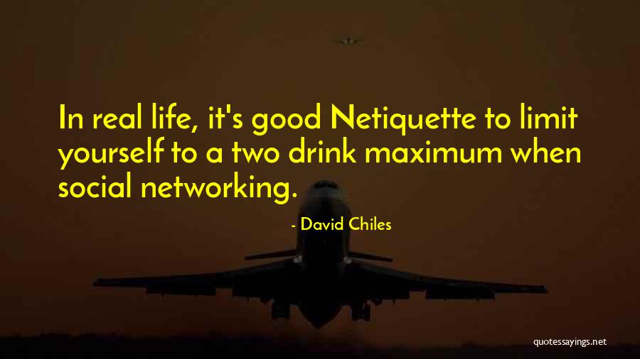 Netiquette Quotes By David Chiles