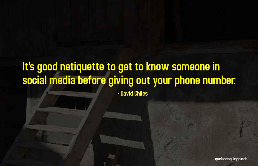 Netiquette Quotes By David Chiles