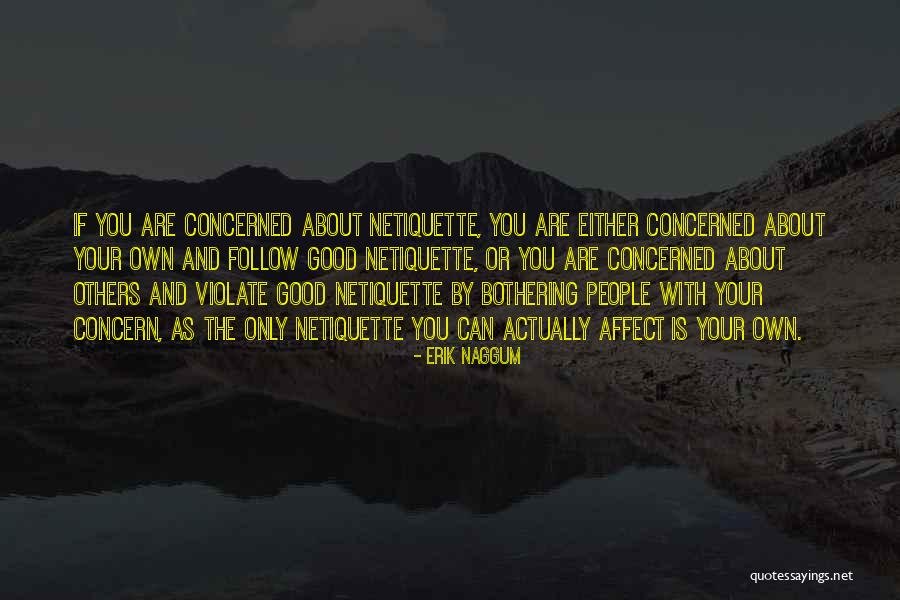 Netiquette Quotes By Erik Naggum Netiquette Quotes By Erik Naggum
