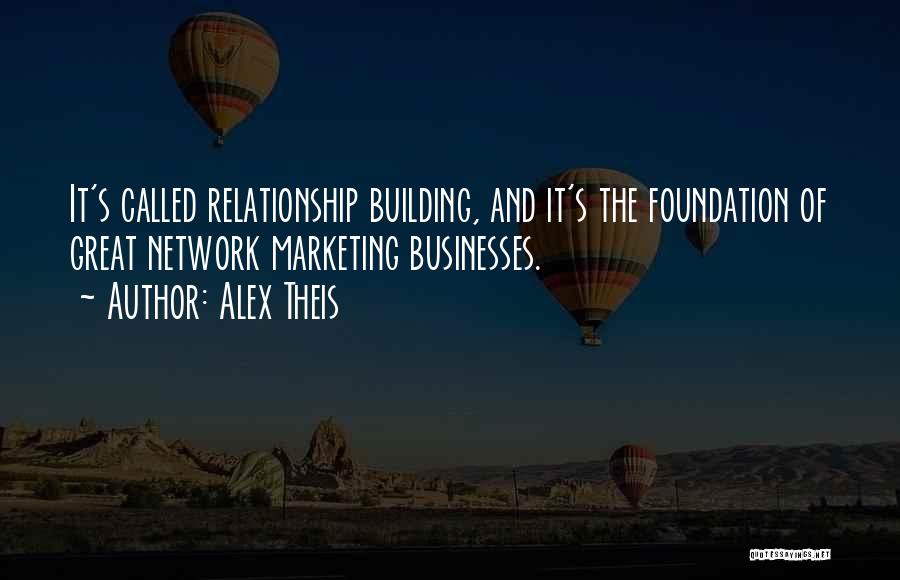 Network Marketing Quotes By Alex Theis