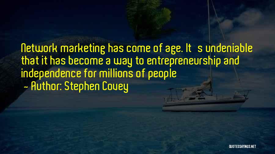 Network Marketing Quotes By Stephen Covey