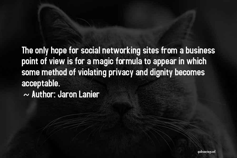 Networking In Business Quotes By Jaron Lanier