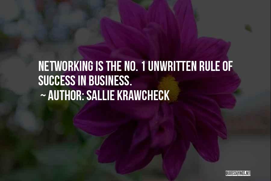 Networking In Business Quotes By Sallie Krawcheck