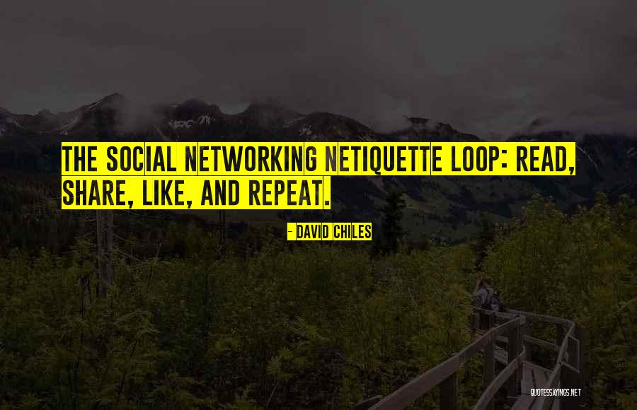 Networking Network Quotes By David Chiles