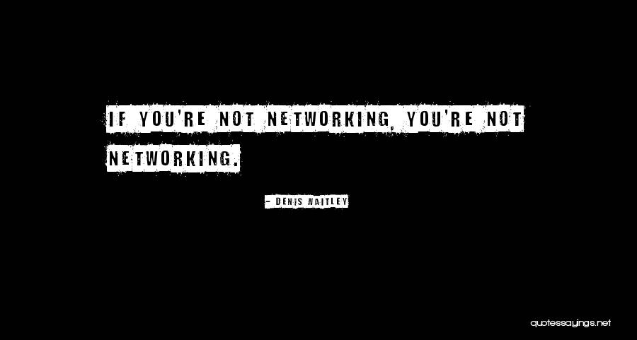 Networking Network Quotes By Denis Waitley