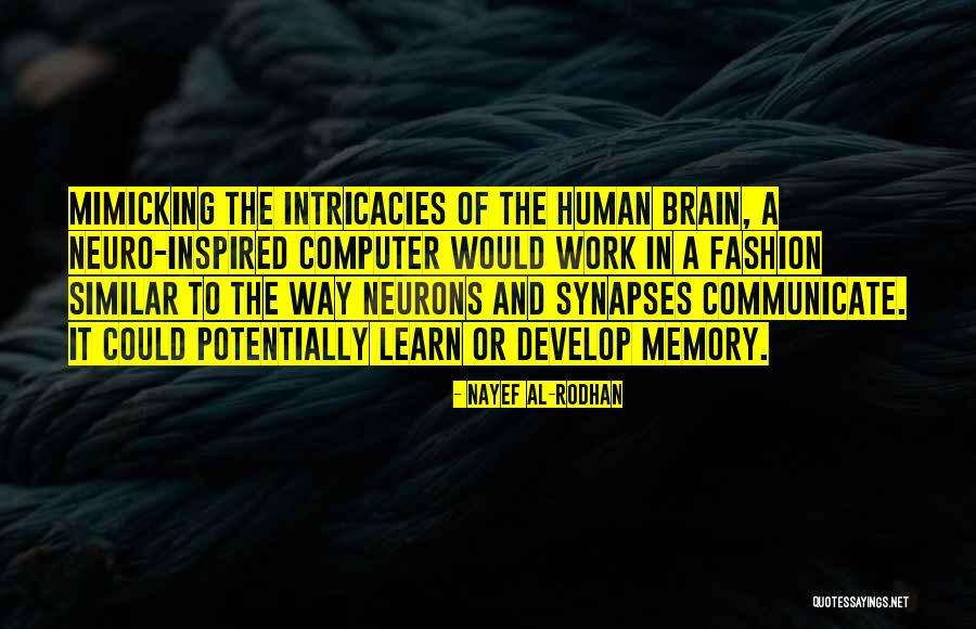 Neurons In The Brain Quotes By Nayef Al-Rodhan Neurons In The Brain Quotes By Nayef Al-Rodhan