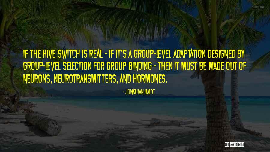 Neurotransmitters Vs Hormones Quotes By Jonathan Haidt